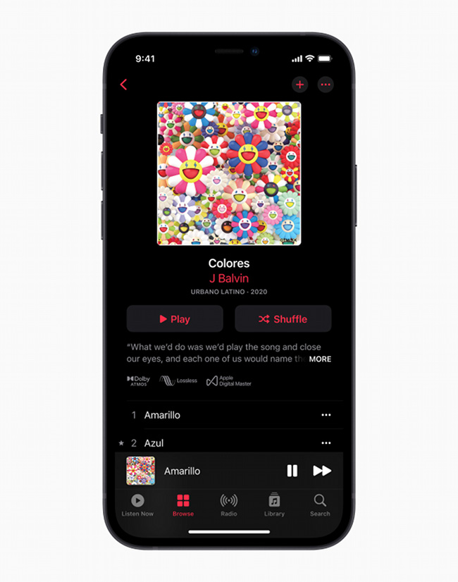 Η Apple Music ανακοίνωσε πολυκαναλικό και μη απωλεστικώς συμπιεσμένο ήχο.